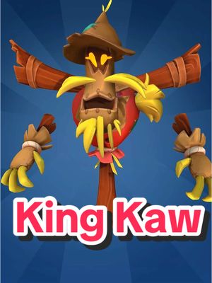 A post by @qazitv on TikTok caption: The scariest boss in the game! This is King Kaw the new boss we created for Shotgun Farmers! #indiegame #gamedev #pcgaming #gaming #shotgunfarmers 