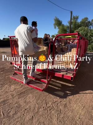 A post by @realericaleblanc on TikTok caption: Spend an untraditional halloween 🎃 with us in Arizona at the Pumpkins & Chilli Party 🎈 #halloweenvlog #MomsofTikTok #RealEricaLeBlanc #toddlermom #phoenixaz #TheLeBlancs #pumpkinpatch #familyvlog 