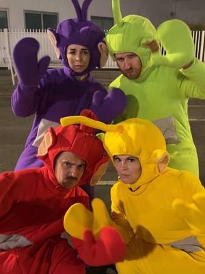A post by @littlebig on TikTok caption: Have a Teletubbiful Halloween! #halloween #littlebig #Teletubbies