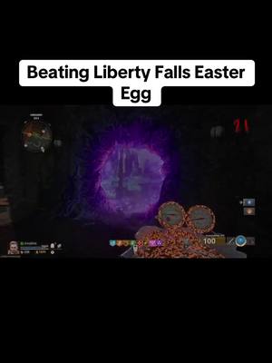 A post by @bli.ink2033 on TikTok caption: Easter Egg Complete. #cod #fyp #gaming #fypシ #GamingOnTikTok #blackops6 #callofduty #bo6 #zombies #easteregg #blackops6zombies #gameplay #xyzbca #callofdutyzombies #tiktok #foryoupage #viral #fypage #foryou #libertyfalls #BO6 #easteregg 