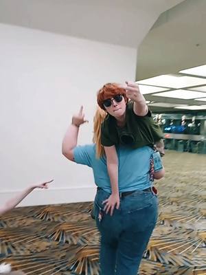 A post by @ephemeralkelip on TikTok caption: Catch me in full chilchuck with the dun-mesh cos gang tomorrow at #youmacon2024 🫡 // #chilchucktims #dungeonmeshi #youmacon #deliciousindungeon #chilchucktimscosplay @~el~ 