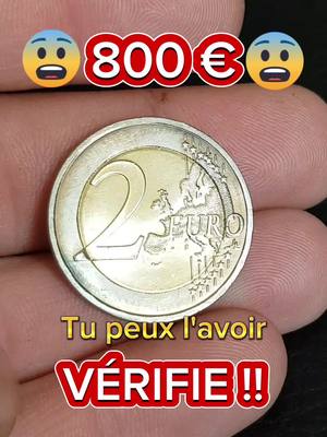 A post by @pieces_2_euros_rares on TikTok caption: 800 € pour cette pièce ? 🤑 Si tu veux VENDRE tes pièces dit le dans les COMMENTAIRES ! Je te présente une nouvelle pièce de ma collection tout les 2 jours, principalement des monnaies commémoratives mais aussi quelque trouvailles 🤗 Pense à partager et à me follow pour le soutien, ça fait hyper plaisir ❤️ #2euro #2euros #2eurorare #2eurocommemoratives #piecedemonnaie #eurorare  #collectionpieces #france #europe #monnaieunique #rarecoins #coin #euromoney #2eurogang  #2eurocoinscollector #numismatica #numismatics #monedas #viral_video #pourtoi #CapCut 