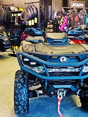 A post by @eh_tv on TikTok caption: New video uploaded on #YouTube #Canam #2025 #gen3 #Outlander #xt #walkaround #review #ehTV #101hp #baymarine #Trenton #Ontario ##oldhighway2 #atv #powersports 