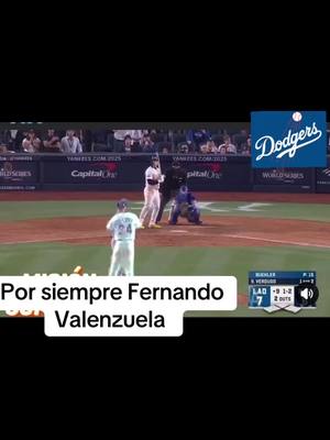 A post by @elreydelbeisbol_ on TikTok caption: Por siempre Fernando Valenzuela #dodger #MLB 