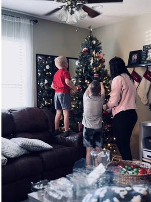 A post by @viktorija_kennedy on TikTok caption: Was it overstimulating? Yes, but it was also worth it. They had a blast and that’s all that matters. #christmas2024iscomingsoonn #christmastreedecorating #itstime #fyp 