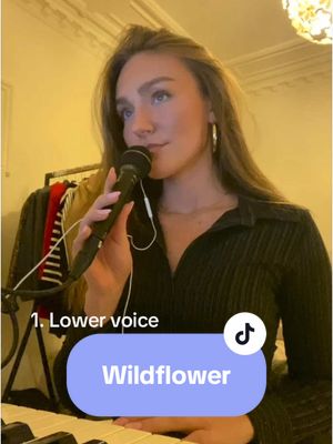 A post by @annafrankhjernoe on TikTok caption: ✨Vocal layering✨ By saint @BILLIE EILISH  #harmony #harmonychallenge #music #singing #cover #runs #riffchallenge #Running #vocals #run #riff #singingchallenge #billieeilish #wildflower #foryoupage #fyp #foryou 