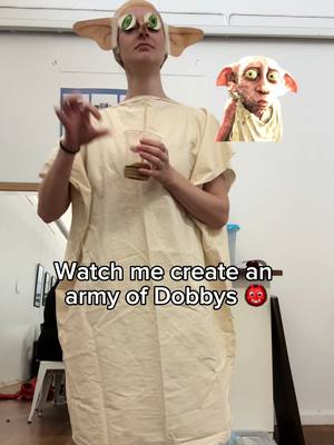 A post by @rhyleep95 on TikTok caption: I got to hold my first ever cursed cosplay workshop thanks to @One Day Studios AND IT WAS THE BEST THING EVER 😍 SHOULD WE DO MORE?? 👀  tysm also to my incredible agency @JR MGT Asia & Australia for making this happen 🥹❤️❤️🫶🏼 #dobby #harrypotter #cursedcosplay #makeup #art