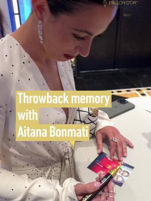 A post by @ballondor on TikTok caption: 🕰️ Back in time with Aitaina Bonmati  ✨ You recognized her ? #ballondor #football #barcelona #sportstiktok 