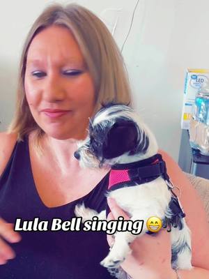 A post by @toshamiah_missions on TikTok caption: #singingdog #puppy #fyp #tosh #lovemydog #lulabell #fypシ #comedy #singing #fy #mybaby #hehe #tiktokpartner #puppylove 