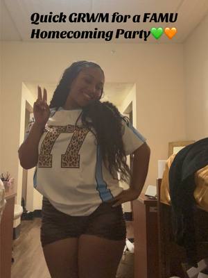 A post by @ayoolayyy on TikTok caption: grwm// FAMU Homecoming💚🧡 #foryou #famu #Homecoming #hbcu #grwm 