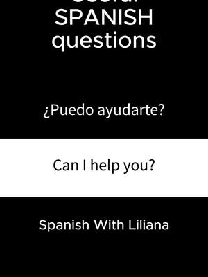 A post by @spanishwithliliana on TikTok caption: Learn useful Spanish questions  #spanish #learnspanish #español #learningspanish #mexicanspanish 