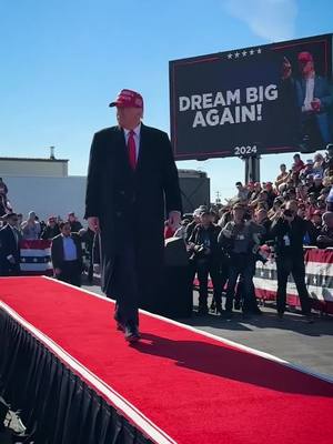 A post by @realdonaldtrump on TikTok caption: TIME TO LIVE THE AMERICAN DREAM