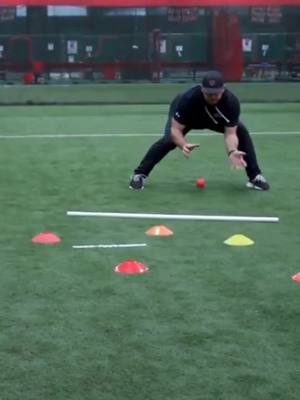 A post by @dukebaxter on TikTok caption: Fielding groundballs on the turf is easy, but with a pvc pipe not so much. Try this drill in your next practice. #baseball #basebaldrills