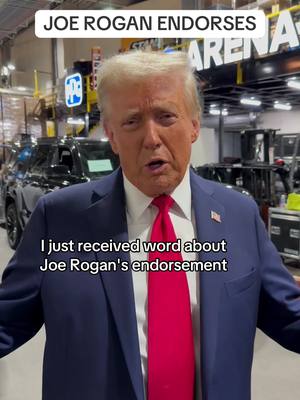 A post by @realdonaldtrump on TikTok caption: THANK YOU, JOE — GREAT HONOR!