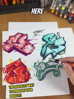 A post by @tiny.gee on TikTok caption: Send this to someone who needs to here it… Keep practicing 🙌 #graffiti #graff #tinygee #learn #practice #repeat #tutorial #howto #howtoimproveyourgraffiti #fastestway #graffititutorial #tinyg #graffitifyp #graffitiforyou #grafftok #graffititiktok 