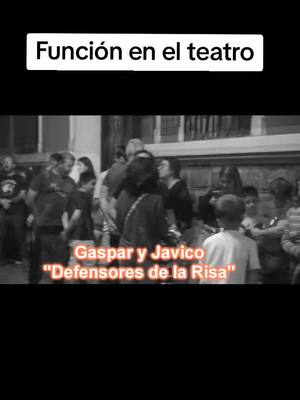 A post by @gasparzarateok on TikTok caption: Un poquito de la función en teatro, Gaspar y Javico Defensores de la Risa #humor #risas #teatro #parati