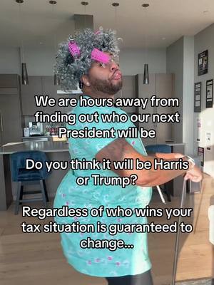 A post by @dukelovestaxes on TikTok caption: 💁🏽‍♀️ vs. 💁🏼‍♂️We are moments away from knowing who our next President will be—will it be Harris or Trump? Regardless of who wins, your tax situation is guaranteed to change, potentially for the better or possibly for the worse. **First, let’s discuss the areas where both candidates agree:** Both agree that tipped income should be exempt from taxation. Both support expanding the child tax credit. Currently, the credit is $2,000. Harris wants to increase it to $6,000, while Trump proposes an increase to $5,000. **Now, let’s look at the issues where they disagree:** Big Corporations such as your Amazon and Netflix pay a flat tax of 21%, Trump wants to reduce this amount to 15%, Harris disagress and believes the amoutn should be at 28% When you sell items such as crypto, stocks or real estate, and you have held them for at least a year before selling it you can pay less taxes this is called a long term capital gain rate and the max is 20% Harris proposes raising the long-term capital gains tax rate to 28% for individuals earning over $1 million, while Trump disagrees and  believes it should remain at 20% for all income levels. **Each candidate also has unique proposals they hope to bring to the table:** Harris wants to introduce a $25,000 first-time homebuyer tax credit. Trump proposes eliminating taxes on overtime pay. Harris seeks to increase the Earned Income Credit for single individuals with no dependents. Trump wants to allow a deduction for car payment interest. In summary, Trump’s tax policies focus on reducing taxes for most people and businesses, aiming to increase disposable income and encourage businesses to invest in expansion and hiring. Harris, on the other hand, wants to support middle- and low-income families who may need additional financial assistance, intending to fund these initiatives by raising taxes on the wealthy and corporations.