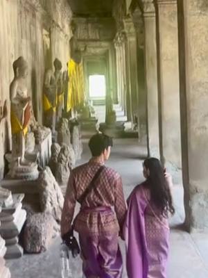 A post by @viiikaa10 on TikTok caption: #angkor #wat #with #you អគុណដែលសម្រេចក្តីស្រមៃរបស់អូន #🥰 #👩‍❤️‍💋‍👨 