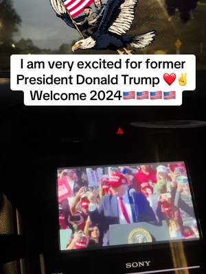 A post by @amar__qasem on TikTok caption: I am very excited for former President Donald Trump ❤️✌️🇺🇸Welcome 2024🇺🇸🇺🇸🇺🇸🇺🇸🇺🇸🇺🇸🇺🇸🇺🇸🇺🇸🇺🇸#🇺🇸🇺🇸🇺🇸 #trump2024🇺🇸 #votetrump2024🇺🇸💪 