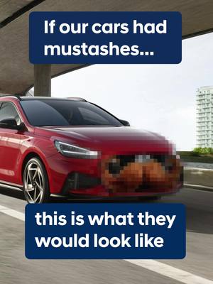 A post by @hyundaibelgium on TikTok caption: Yes, we've really paid someone to make this. #Movember