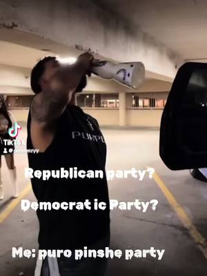 A post by @pedreezyy on TikTok caption: #foryoupage #foryou #republican #democratic #trump #harris #election #2024 #latinos #maga #tequila #claseazul #puropincheparty 