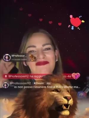 A post by @ilprofessore_92 on TikTok caption: Il 🦁 è sempre 🦁 @🖤Ramona🖤 ottimo traguardo raggiungermo le prime posizioni di una classifica di una campagna nazionale 🏆 #agency #LiveFest2024 #tiktokviral #creator #live 