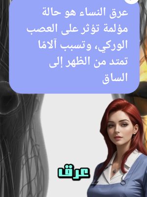 A post by @cure_corner12 on TikTok caption: عرق النساء هو حالة مؤلمة تؤثر على العصب الوركي، وتسبب آلامًا تمتد من الظهر إلى الساق #عرق_النساء #صحة_العمود_الفقري #علاج_الألم #العصب_الوركي #نصائح_طبية #favramadanfood #زاوية_علاج 