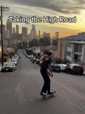 A post by @volcom on TikTok caption: @Ariana Spencer taking the high road 🌆 #volcom #volcomskate #volcomskateboarding #Skateboarding #treflip @Volcom Womens 