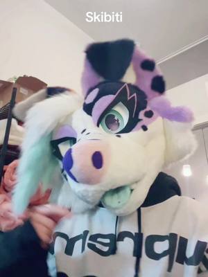 A post by @phoenixawoo on TikTok caption: Making a thing #fursuit #furry 