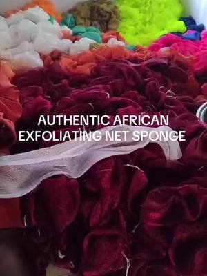 A post by @lovelelashes on TikTok caption: Day in a life making african net sponges #dayinthelife #africannetsponge #authentic #kerotosispilaris #strawberryleg #ezcema #skin #fyp 