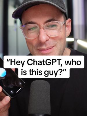 A post by @chatgpt on TikTok caption: “Hey ChatGPT, tell me who Adam Stewart is.” 😆 | @Adam Stewart | Marketing & AI Creator Takeover 