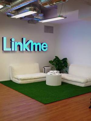 A post by @joinlinkme on TikTok caption: First week in the new Downtown Miami @Linkme HQ! Stay tuned for behind the scenes content from the Linkme team! 🚀 #Linkme #starup #business 