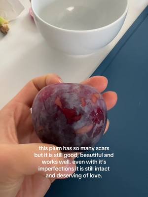 A post by @lintrovert on TikTok caption: this was one of the nicest plums I‘ve ever had