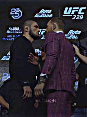 A post by @ufclion1 on TikTok caption: Mcgregor vs khabib ✨ #khabib #conormcgregor #UFC #mma #highlight #mixedmartialarts #ufclion1 #russian #irland #song #ufcfightnight 