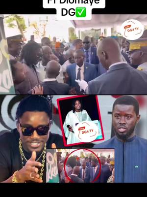 A post by @dg4tvofficiel on TikTok caption: Wally seck et Diomaye le beau geste 