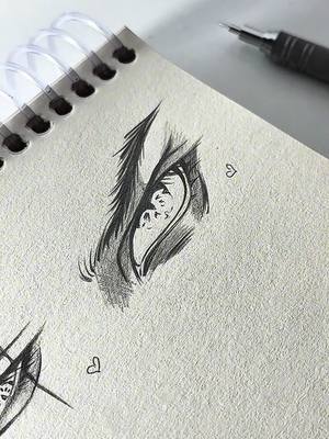 A post by @shamio3 on TikTok caption: eye 👁️🤍✨.                                        #drawings #drawing#eyedrawing #artist #sketch #doodles #doodle 