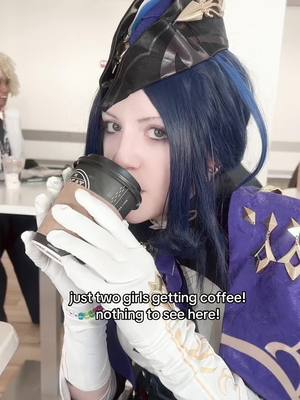 A post by @drelucx on TikTok caption: this video is tradition for us now #GenshinImpact #naviacosplay #clorindecosplay #genshincosplay #clorivia #hoyoverse #genshin 