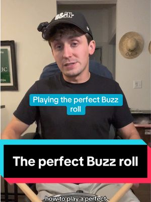 A post by @ on TikTok caption: The perfect buzz roll #buzzroll #eightandin #marchingpercussion #jc_calhoun #percussion  8&IN Percussion Stusio LLC How to play a buzz roll