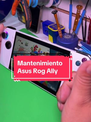 A post by @neogame.pe on TikTok caption: #serviciotecnico #asus #rog #asusrogally #reparacion #videojuegos #instalacion #viraltiktok #gamers #consolas #gamingvideos #mantenimiento #limpieza 