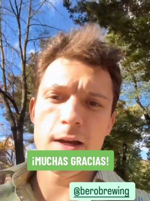 A post by @angelunaofc on TikTok caption: ¡Gracias por el apoyo a Bero Brewing! 💚 (Español Latino) • Doblado por Angel Luna 🇲🇽 @BERO  #tomholland #bero #tomhollandlatamvoice