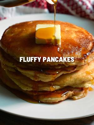 A post by @royaleeats on TikTok caption: Replying to @Stefan Johnson Fluffy Pancakes with crispy edges Recipe! Ingredients are below and full recipe is posted on my blog.  Note: This recipe will provide a thick batter. If the batter appears to be too thick for your liking, fold in extra milk a couple of tablespoons at a time until you reach your desired consistency. Test your pancakes by cooking 1 pancake first and see the results before adding in extra milk. Ingredients: •2 cups Unbleached All-Purpose Flour •⅓ cup Granulated White Sugar •4 teaspoons Baking Powder •¼ teaspoon Baking Soda •½ teaspoon Fine Sea Salt •1 ¾ cups + 2 tablespoons Whole Milk •¼ cup Unsalted Butter, melted & cooled •2 teaspoons Pure Vanilla Extract •1 Large Egg, at room temperature •½ Unsalted Butter, divided into tablespoons to cook with #royaleeats 