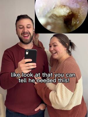 A post by @bebird_global on TikTok caption: Husband can’t hear you? 🙉 Clean out his ears with #Bebird so your communication is crystal clear. ❤️👂 #Earcare #Earhealth #tech #family #marriage