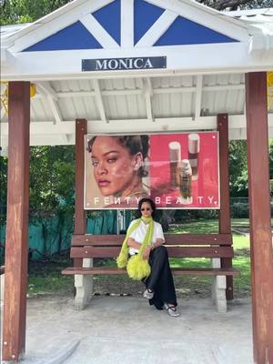 A post by @rihanna on TikTok caption: I’m just waiting for de bus