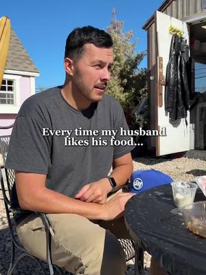 A post by @kkgons on TikTok caption: Always has to tell the cook thanks 😆 @Trey  #Foodie #relatable #husbandwife #married #marriedlife #pov #hungry #lunchdate #creatorsearchinsights 