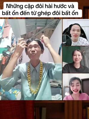 A post by @ghepdoibatonn on TikTok caption: TẬP:117 NHƯNG CẶP ĐÔI HÀI HƯỚC ĐẾN TỪ GHÉP ĐÔI GIA KHÁNH  BẤT ỔN 🤣🤣🤣🤣#trending #xuhuong2024 #dcgr #ghepdoi #LIVEhighlights #Tiktok Live Finger #LIVE 