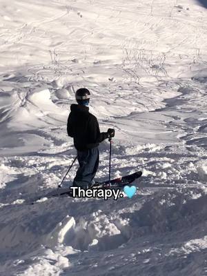 A post by @alexander.attlmayr on TikTok caption: Skiing=Therapy>>>>#skiing #freerideskiing #skitok #fy #fyp #mountain 