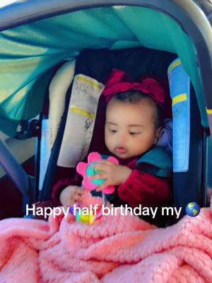 A post by @sifen202 on TikTok caption: Happy half birthday my princess ❤️😍##happyhalfbirthday##girls##momlife