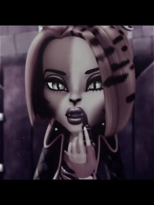 A post by @jennsdolla on TikTok caption: Cleo should've watched her back...🐈 #toraleistripe #toraleistripeedit #monsterhigh #monsterhighedit 