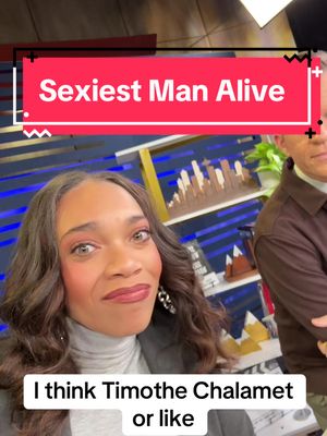 A post by @tyrahmajors on TikTok caption: Who do you think will be named @People Magazine Sexiest Man Alive 2024? Our news producer thinks it’s #pedropascal 👀  #sexiestmanalive #timotheechalamet #jeremyallenwhite #idriselba 