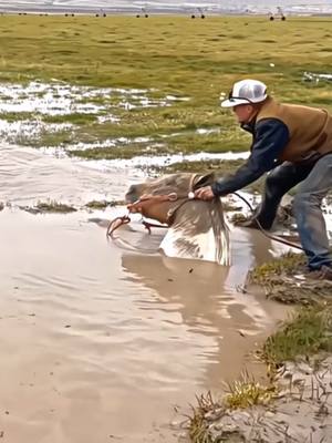 A post by @spxmac.z on TikTok caption: this poor horse was already beyond hope of being rescued, but these people helped him. ❤️🙏 #emocionante #salvandovidas #resgateanimal #hero #seresdeluz #viral #animals 